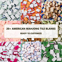 Ensemble de Mahjong américain personnalisé avec 160 tuiles sur mesure pour les cadeaux de remerciement clients, les cadeaux pour membres et les rassemblements sociaux