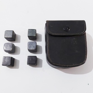 Whiskey Chilling Stone Cubes Reusable in Wooden Box Bourbon Cooler Granite Chilling Cocktail Rocks Whiskey Stones Gift Set Cubes