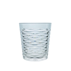 Vaso Irrompible de Acrílico con Diseño de Ondas para Bebidas, para el Hogar y Restaurantes - Product Image 1