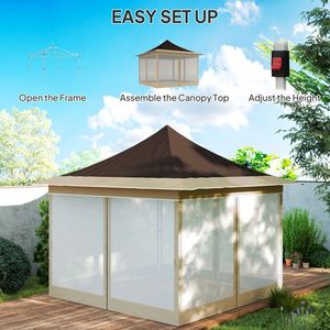 Tenda a Baldacchino Pop-up Elegante per Esterni, Gazebo e Pergola - Product Image 2
