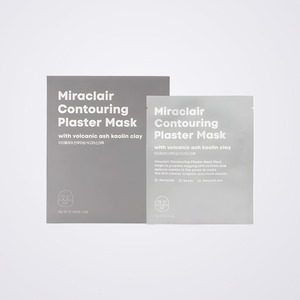 Set de cuidado de la piel coreano Miraclair Contouring Plaster Mask Pack Hecho en Corea 5 Hojas Blancas con Niacinamida - Product Image 1