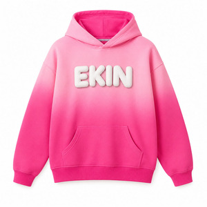 เสื้อฮู้ดดี้ Ekin Impex คุณภาพพรีเมียมจากโรงงาน ดีไซน์ใหม่สำหรับฤดูหนาว ล้างสีแบบแอซิดวอช ทรงโอเวอร์ไซส์ สีซีดแบบซันเฟด ระบายอากาศได้ดี สีพื้น สามารถสั่งทำสีได้ - Product Image 1