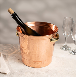 Seau à glace en cuivre de qualité supérieure, design à double poignée, seau de luxe en or et cuivre pour l'extérieur, bar - Product Image 4