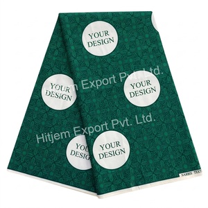 Tissu en coton sergé imprimé sur mesure motif wax africain du Nigeria, fabricant de textiles OEM ODM pour vêtements pour garçons, sacs et articles ménagers - Product Image 3
