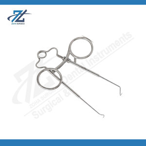 Retractor de Tejido Cutáneo con Resorte Autorretenible, Instrumento Quirúrgico de Acero Inoxidable de Alta Calidad, Ajustable con Trinquete - Product Image 2