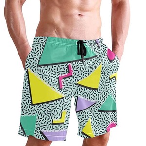 Pantalones Cortos de Playa Casuales de Verano para Hombre, de Secado Rápido, Elásticos, Cintura Elástica, 100% Poliéster, Tejido de Punto, Superventas - Product Image 1