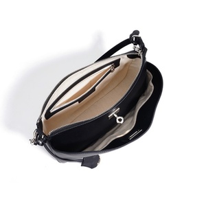 Bolso de Hombro Tipo Tote para Mujer, 2026, Nuevo, Vintage, Moderno, de Cuero Genuino, con Cierre, Portátil, Negro, Gran Capacidad - Product Image 5