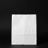 Sacs d'emballage en papier kraft blanchi de qualité supérieure à fond carré, qualité vierge