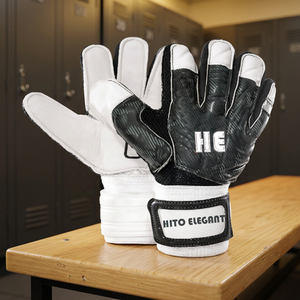 Gant de gardien de but de football pour jeunes de qualité supérieure avec matériau en latex antidérapant et résistant à l'usure Gants de gardien de but à forte adhérence confortables - Product Image 4