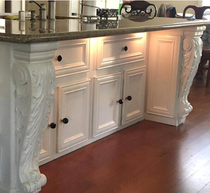 <b>Rustic</b> Solid Wood Corbels for Shelves <b>Cabinets</b> Decorative Wooden Brackets Farmhouse Kitchen Island Support Solid Wood Corbels - Product Image 2