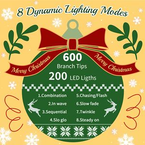 Ensemble de 2 arbres de Noël de 1,20 m avec lumières blanches chaudes en forme de chapeau de Père Noël, décoration de Noël Insi - Product Image 6