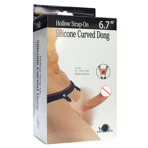 Hollow Wearable Silicone <b>Dildo</b> with Realistic Texture Penis Extendder for Men - Product Image 1