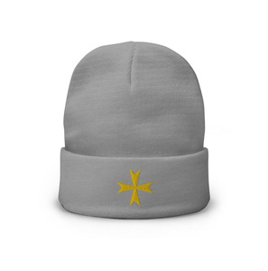 Bonnet de l'Ordre de Malte - Chapeau d'hiver chaud avec broderie dorée de qualité supérieure - Product Image 1