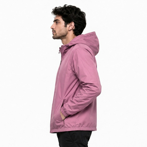 Veste de sport de montagne imperméable et légère pour homme, coupe-vent à capuche, veste coupe-vent légère à fermeture éclair pour homme - Product Image 1