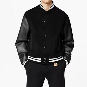 OEM Men's Streetwear Varsity <b>Jacket</b> Oversized Fit Letterman Winter <b>Jacket</b> Fashion Casual Outerwear Button Closure Varsity <b>Jacket</b> - Product Image 1