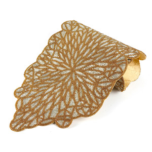 โต๊ะผ้าคาดโต๊ะประดับด้วยลูกปัดงานแฮนด์เมดสไตล์ราชวงศ์โต๊ะสำหรับร้านอาหารโรงแรมผ้าปูโต๊ะตกแต่งด้วยลูกปัดสินค้าที่มีพรสวรรค์ - Product Image 2