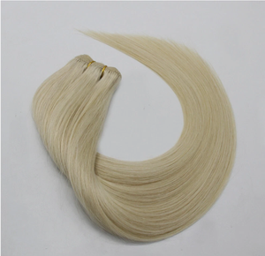 Extensiones de Cabello Humano Rubio Platino Largo y Liso, Juego Completo para Cabeza, 100% Densidad, Cabello Remy, Tamaño Personalizable - Product Image 2