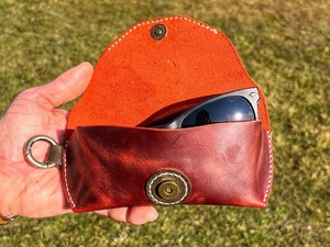 Slim Profile Classic Luxury Genuine Leather <b>Glasses</b> <b>Case</b> Water Resistant Lightweight Wholesale International Shipping LGC-0174 - Product Image 3