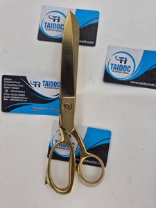 Ciseaux de tailleur Taidoc International en acier inoxydable doré, bord lisse, manche métallique, qualité DIY, pour la couture et la découpe de tissus, 250g, garantie 3 ans - Product Image 4