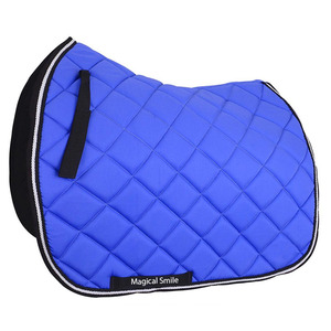 Tapis de selle pour chevaux de haute qualité, excellente qualité, tissu en coton, tapis de selle polyvalents avec bordure blanche - Product Image 1