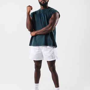 chasala Tank Tops Gym Exercise Fitness Sports <b>Vest</b> with Wide Shoulder Round Neck Sleeveless Shirt Casual Wear Tank Tops - Product Image 1