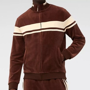 Men's Premium <b>Velour</b> Tracksuit Set Full Zip Sportswear Casual Athletic Two-Piece Outfit Custom Logo Available - Product Image 1