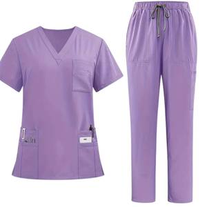 Tenue Médicale Premium pour Femmes : Ensemble Blouse Col V et Pantalon Droit en Mélange de Coton Respirant – Fabricant - Product Image 4