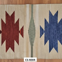 Tapis de voyage, de prière et de pique-nique en coton tissé, fait main, en peluche florale, moderne, lavable en machine, écologique, multicolore, pour la maison, vente en gros