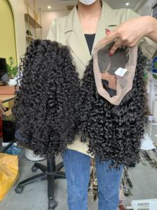 Extensiones de Cabello Remy Virgen 100% Doble Trama, Peluca Hecha a Mano al por Mayor, Rizo Italiano, Trama a Máquina, Donante Único, Sin Químicos - Product Image 6