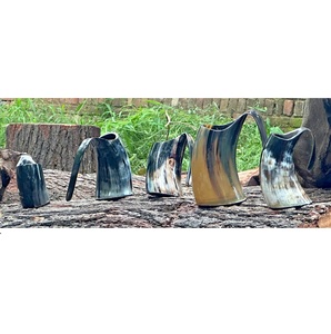 Mug à boire en corne de buffle naturelle, tasse à bière artisanale, grande capacité, réutilisable, cadeau de fête - Product Image 4