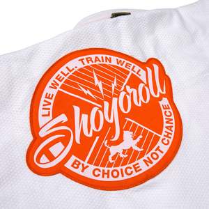 ชุดยิวยิตสูบราซิลแบบสั่งทำรุ่นใหม่ คุณภาพสูง 460 GSM Shoyorol Batch # 23.4 ชุดผ้าฝ้าย 100% ซักแล้ว ด้านหน้า - Product Image 3