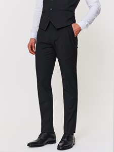 Trajes de Hombre 2025, Conjunto de 3 Piezas, Traje de Negocios para Oficina, Chaqueta + Chaleco + Pantalones, Premium, Un Botón, Solapa, Corte Entallado, Trajes de Caballero para Boda - Product Image 3