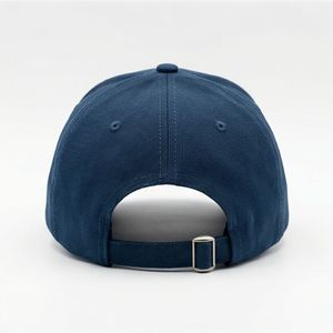 Gorra de béisbol azul marino lisa A1 al por mayor, estilo moderno para caballeros, ajuste personalizado, algodón que absorbe el sudor, alta calidad. - Product Image 2