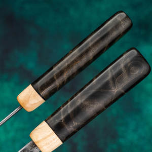 Cuchillo de cocina de acero de Damasco con hoja de acero de patrón duradero para cortar y rebanar alimentos, cuchillo de chef de alto rendimiento. - Product Image 3