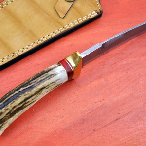 Couteau de survie Bushcraft, couteau de chasse à lame fixe en acier inoxydable, couteau d'extérieur avec construction durable, poignée antidérapante pour le camping - Product Image 1