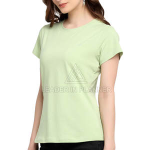 Ropa Casual Urbana al Por Mayor, Camiseta de Manga Corta para Mujer, Fabricante Pakistaní, Camiseta para Mujer - Product Image 2