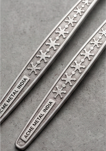 Juego de Servidores de Ensalada con Diseño de Estrella en Relieve, Acero Inoxidable Resistente al Óxido, Perfecto para el Hogar, Restaurantes y Eventos - Product Image 2