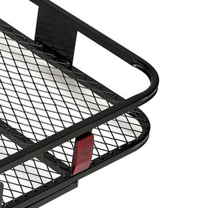 Portapacchi da Gancio Traino Pieghevole 178x76x15 cm, Capacità 227 kg, con Cinghie a Cricchetto e Staffa di Montaggio, per Carico Conveniente - Product Image 2