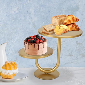 Soporte para Pastel de Cumpleaños, Soporte de 2 Niveles para Cupcakes, Soporte para Exhibición de Postres para Fiestas - Product Image 2