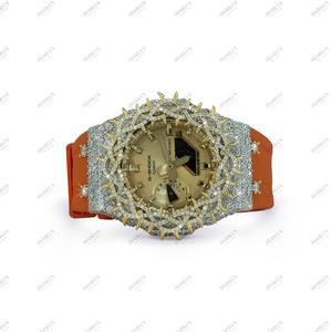 นาฬิกาหรู Throns Moissanite Diamond Iced-out ประดับเพชรโมอิสซาไนต์ พร้อมดีไซน์พรีเมียม เหมาะสำหรับเป็นของขวัญงานแต่งงานหรืองานหมั้น สำหรับทั้งชายและหญิง - Product Image 5