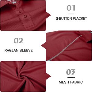 Trendiges Herren Öko-Freundliches Atmungsaktives Gestricktes Piqué T-Shirt mit Individueller Frontstickerei Kurzarm Klassische Passform Business Casual - Product Image 5
