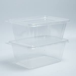Listo para enviar: Nuevas ideas de productos 2026 - Caja de plástico desechable de 16 oz con forma rectangular para alimentos/frutas/ensaladas con tapa transparente - Product Image 4