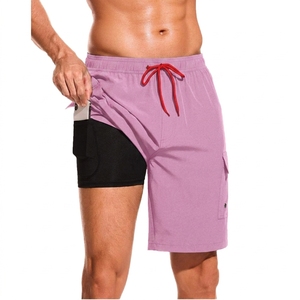 Summer <b>Men's</b> Running Double Layer Basketball Mesh Shorts Custom logo Quick Dry Breathable Gym Wear <b>Men</b> Sports Causal Shorts - Product Image 5