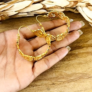 Nouvelle Arrivée Boucles d'Oreilles Créoles Sept Chakras Bijoux Bohèmes en Laiton pour Femme Plaqué Or 18 carats Design Géométrique Vente en Gros/OEM/ODM - Product Image 6