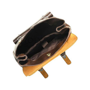 Unisex Luxury Leather <b>Backpack</b> Lightweight Zipper Spacious Interior Multiple <b>Compartments</b> Strong Build for Business Travel - Product Image 5