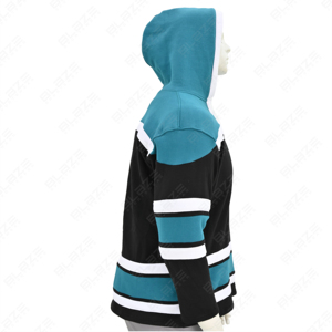 Pulls à capuche et sweatshirts entièrement personnalisables pour hommes OEM Sweats à capuche à panneaux cousus et découpés multicolore personnalisés - Product Image 2