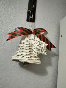 Juego de Campanas Navideñas de Ratán Tejido Natural, Adorno Colgante para Árbol de Navidad, Exportador, Fabricante de Vietnam - Product Image 5