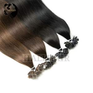 Premium 100g cuerpo teñido onda Super Single vietnamita Remy extensiones de cabello Hali doble dibujado queratina infundida punta plana - Product Image 4