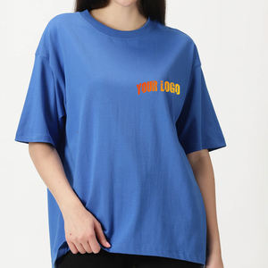 T-shirt en coton 100% lourd, basique, oversize, grande taille, mode féminine, impression personnalisée du logo, uni, 280 grammes, haute qualité - Product Image 5