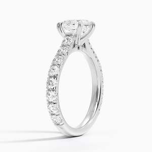 Anillo BOJ 0115 con Corte Pera, Plata 925, Colección Luxe, Anillo Solitario con Engaste de Puntas, Diamante de 2ct, Color D, VVS1, Moissanita GRA - Product Image 2